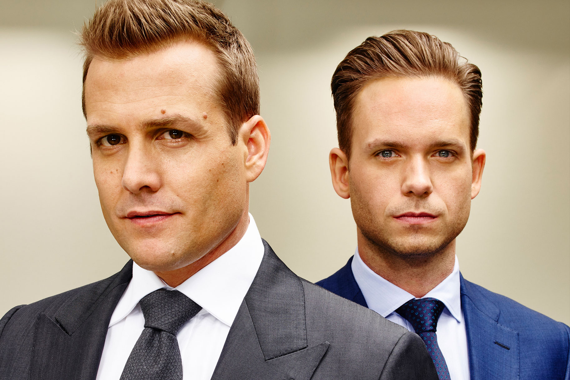 Gabriel Macht and Patrick J Adams in 'Suits'