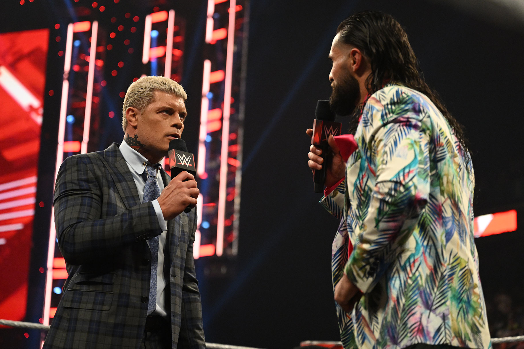 Cody Rhodes And Seth Rollins on WWE Raw