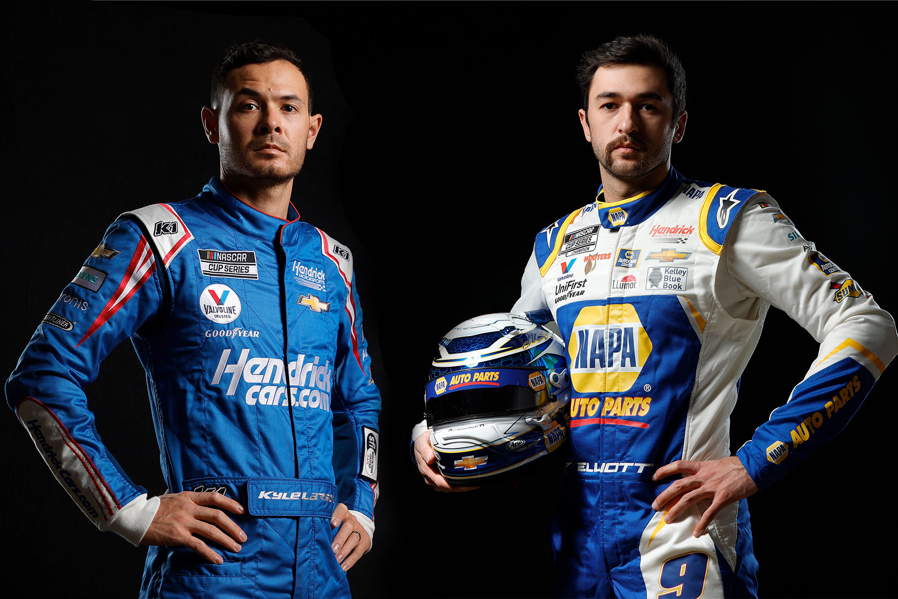 Chase Elliot and Kyle Larson
