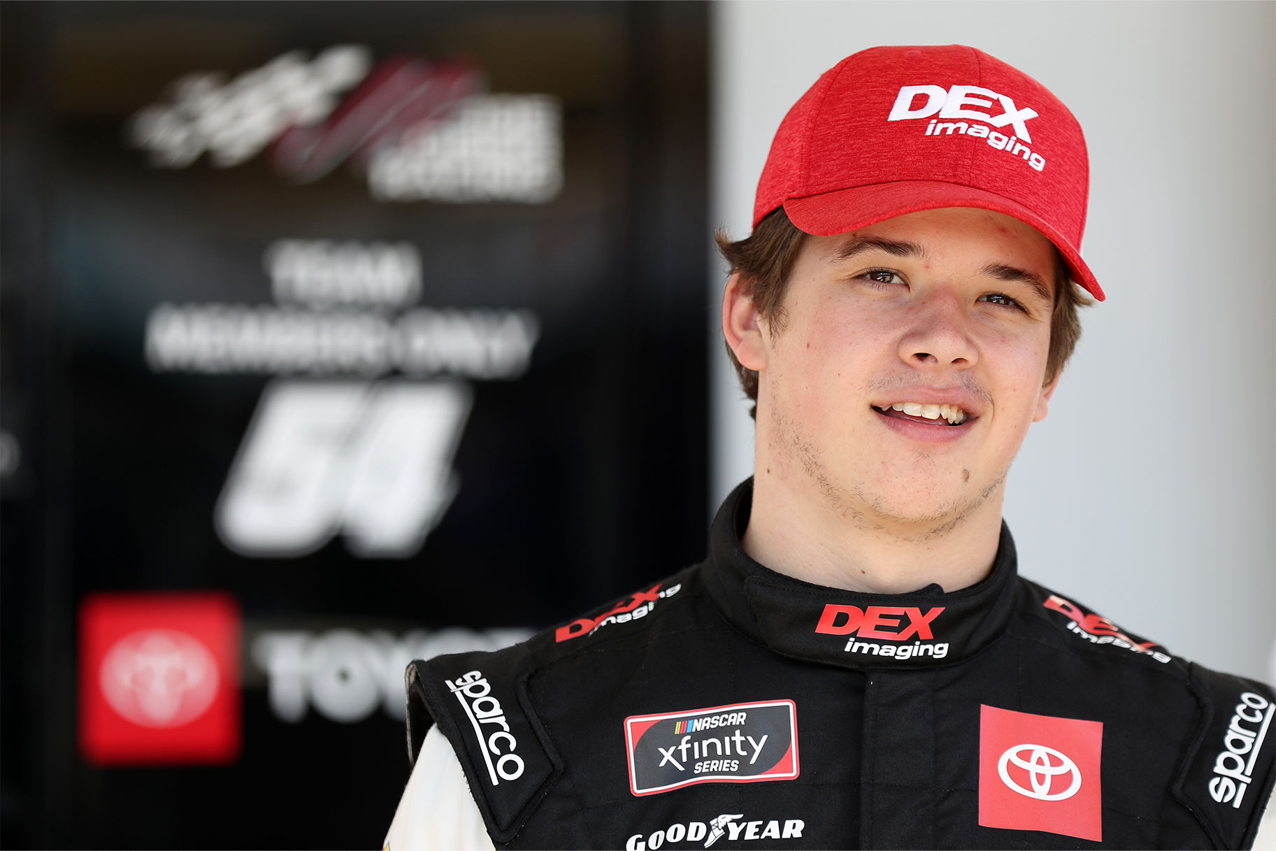Image of Harrison Burton with a smile on his face