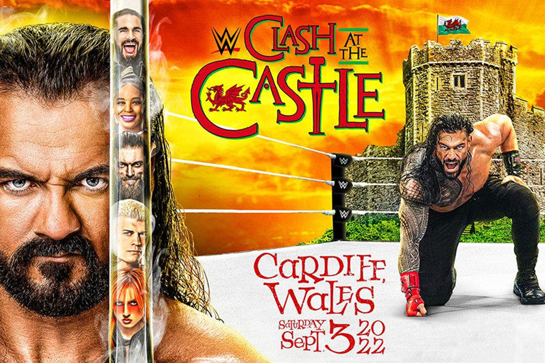 Key Art for WWE's Clash At The Castle