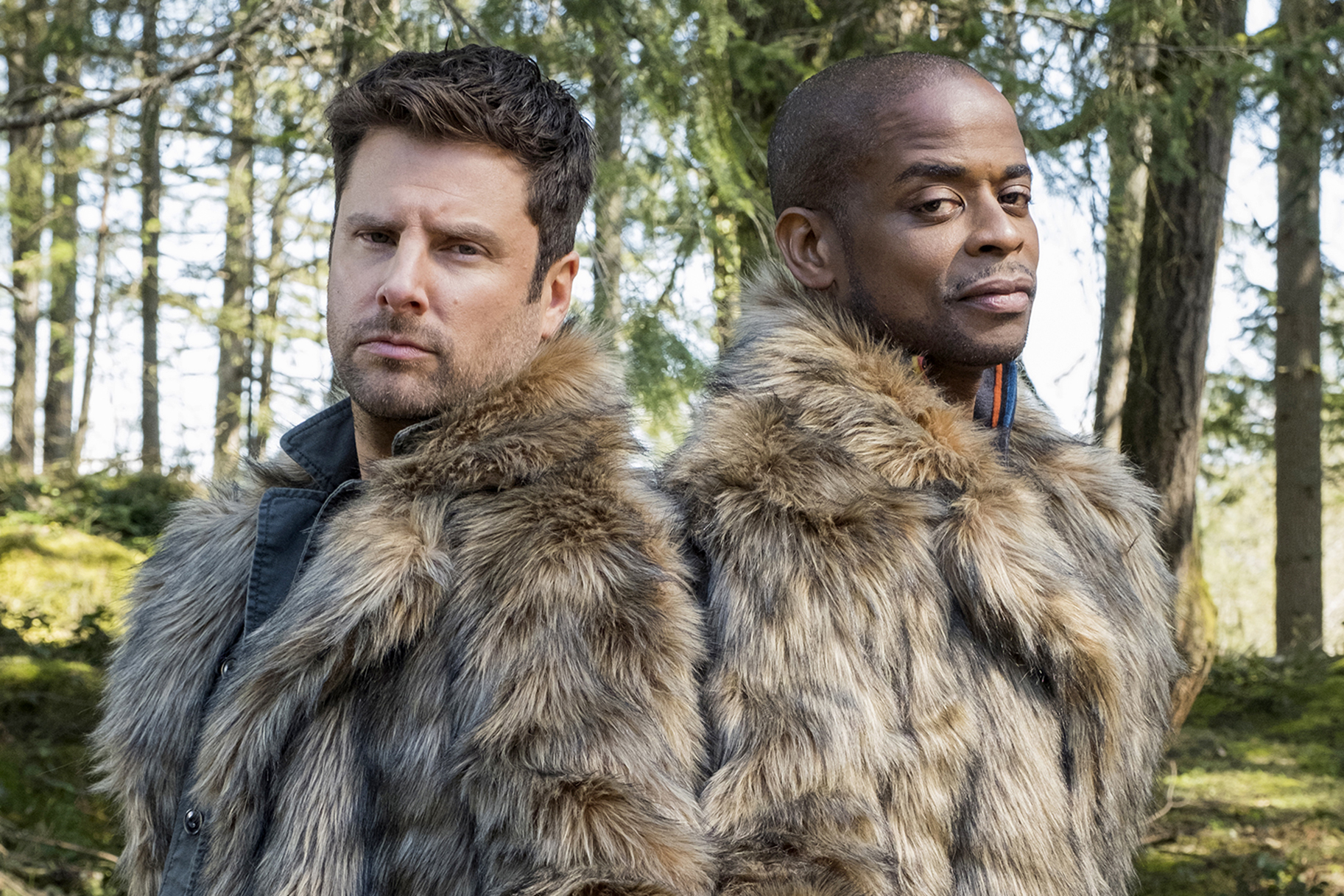 James Roday as Shawn Spencer, Dule Hill as Gus Guster
