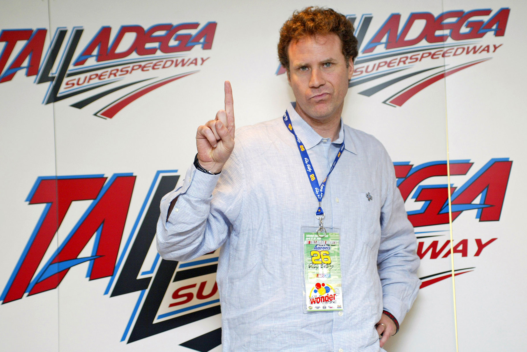 Will Ferrell speaks to the media about his movie "Talladega Nights"