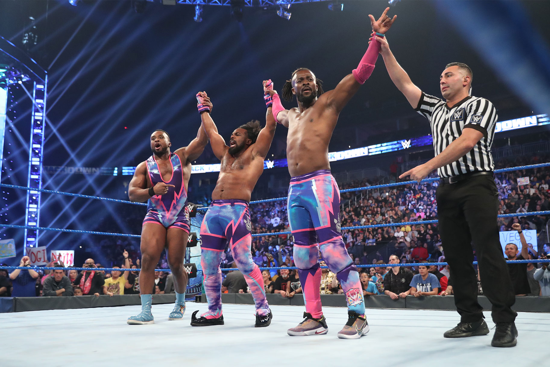 The New Day in the ring