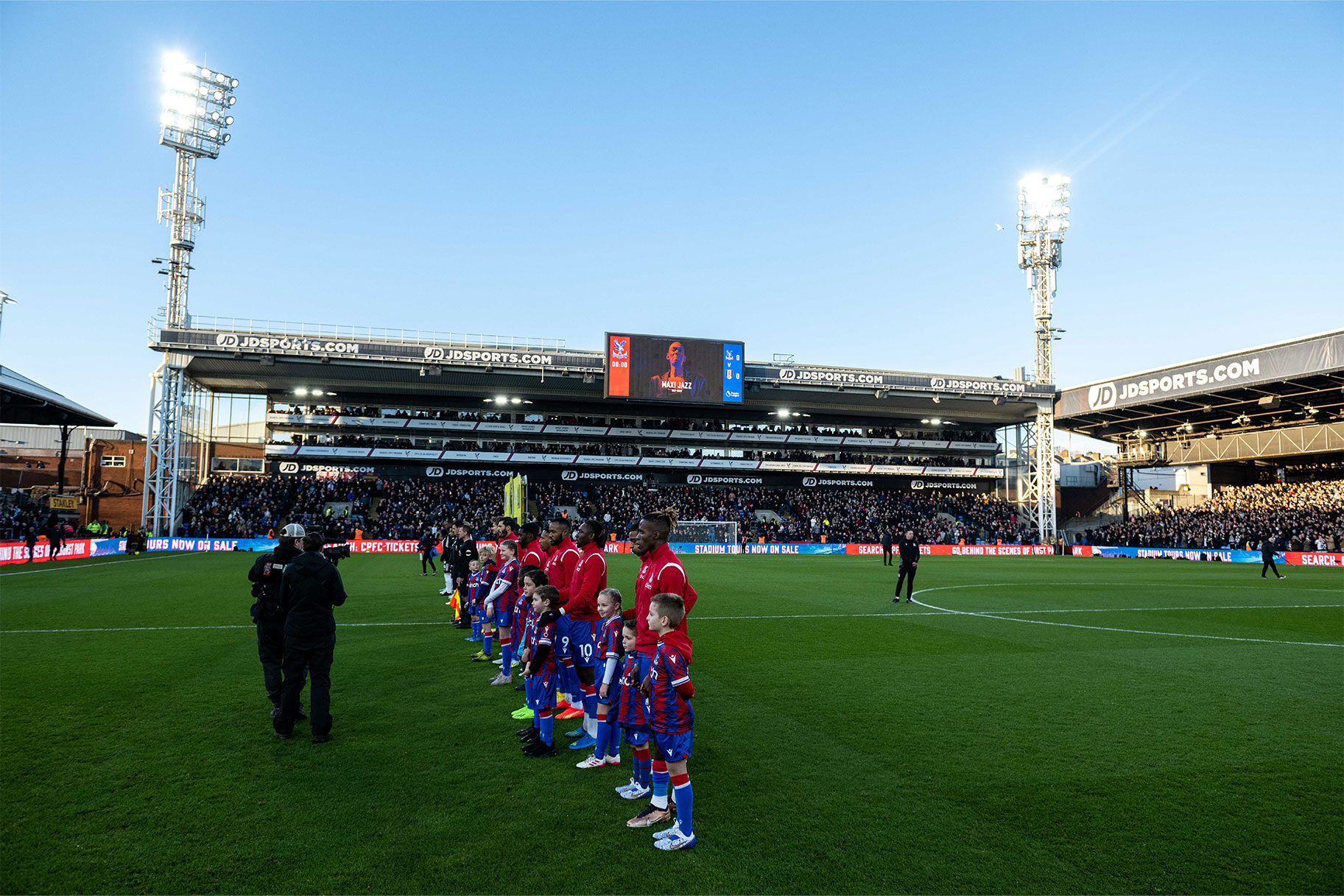A general view of the stadium during the Premier League match between Crystal Palace and Fulham FC at Selhurst Park