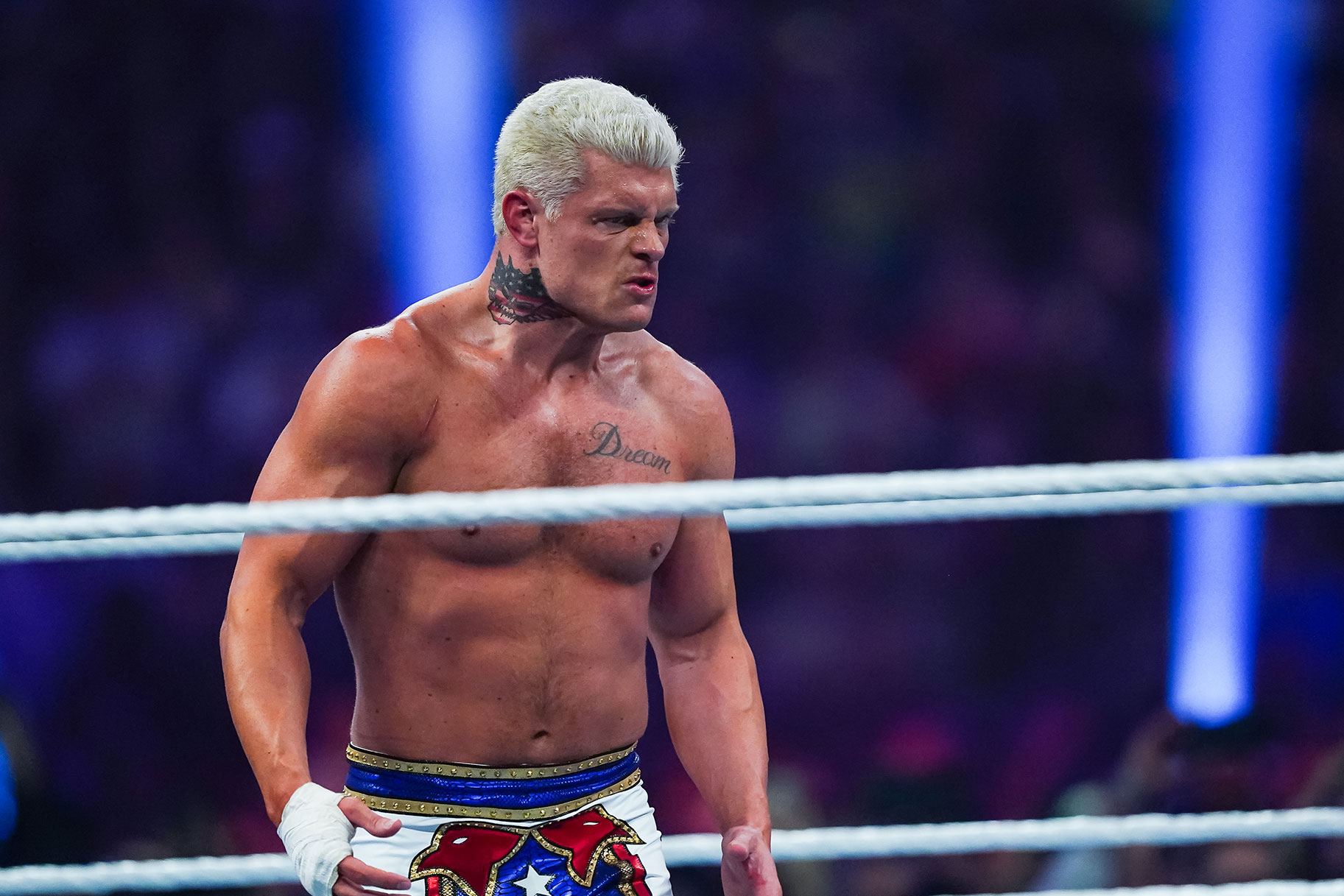 Cody Rhodes during the WWE Royal Rumble at the Alamodome on January 28, 2023 in San Antonio, Texas.