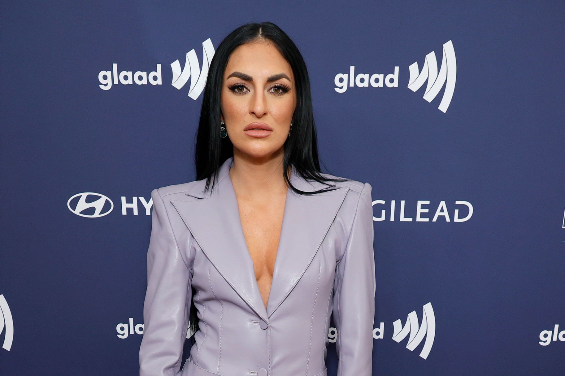 Sonya Deville on the red carpet of the GLAAD Media Awards at The Beverly Hilton on March 30, 2023