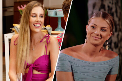 Split image of Kaci Campbell and Erin Smith from Temptation Island