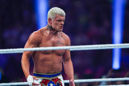 Cody Rhodes during the WWE Royal Rumble at the Alamodome on January 28, 2023 in San Antonio, Texas.