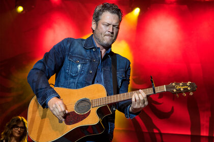 Blake Shelton performs outside of Ole Red in Oklahoma