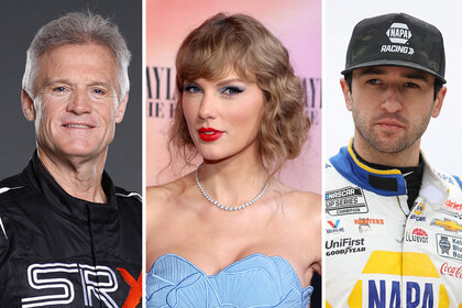 Split of Kenny Wallace, Taylor Swift and Chase Elliot