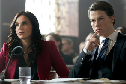 Lana Parilla and Milo Callaghan in The Rainmaker