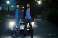 Pictured: (l-r) James Roday as Shawn Spencer, Dule Hill as Burton ‘Gus’ Guster inPsych: The Movie