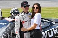 Nascar's Ryan Blaney with his girlfriend Gianna Tulio