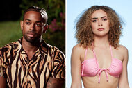 A split image of Temptation Island's Chris and Alexius
