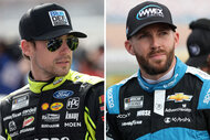 Split of Ryan Blaney and Ross Chastain