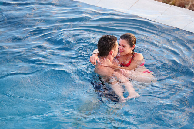 Temptation Island Season Two's Ashley Howland In The Pool
