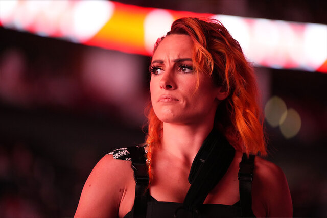 Becky Lynch looking concerned
