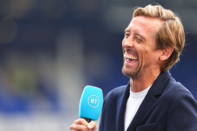 Peter Crouch laughing