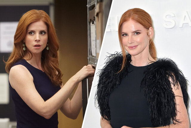 Sarah Rafferty then and now