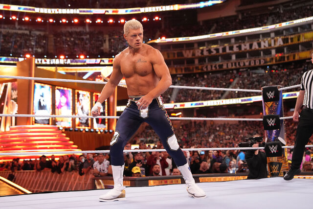 Cody Rhodes during a match