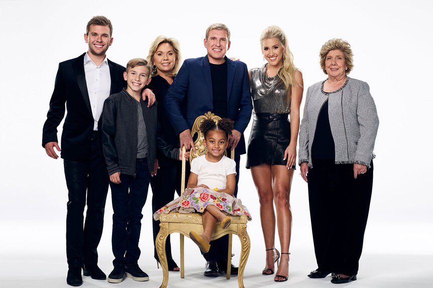 A portrait of the chrisley family
