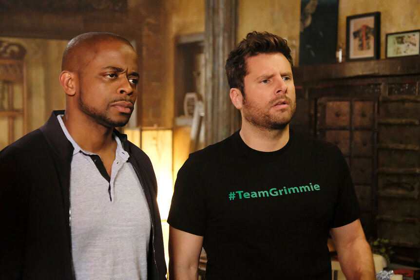 Pictured: (l-r) Dule Hill as Burton ‘Gus’ Guster, James Roday as Shawn Spencer inPsych: The Movie