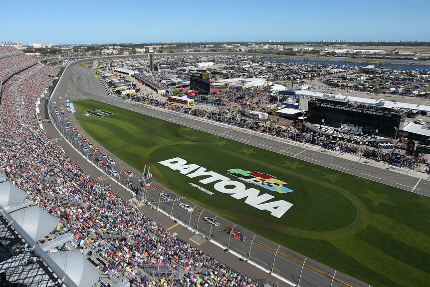 Bird's eye view of Daytona Speedway