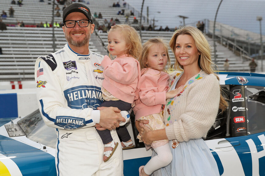 Dale and Amy Earnhardt with their two daughters