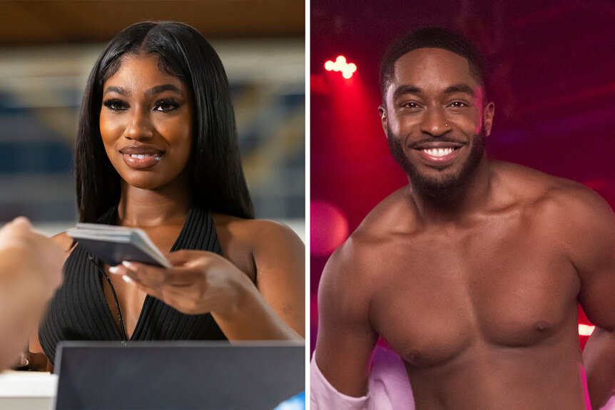 Split of Love Island Games's Imani and Ray