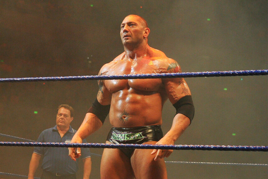 Dave Bautista during WWE Smackdown at Acer Arena in Sydney, Australia