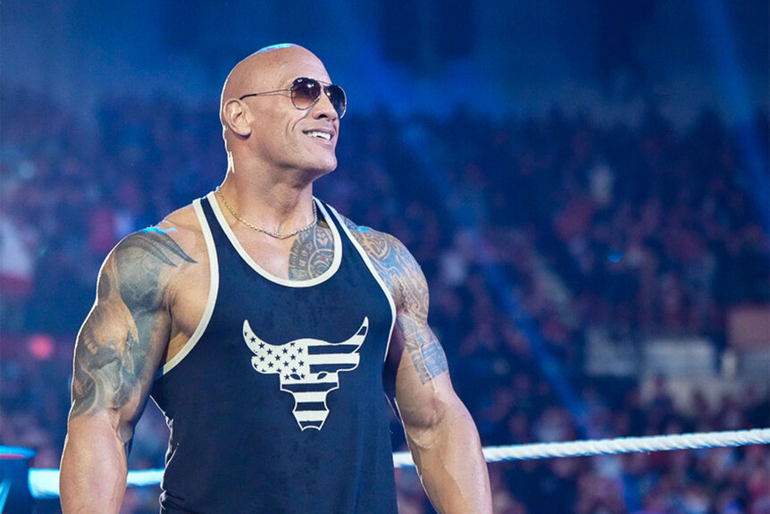 The Rock returned to RAW on New Year's Day 2024