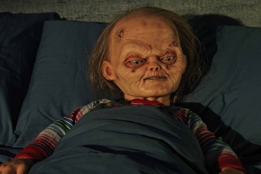 Chucky lays in bed in Chucky Episode 305.
