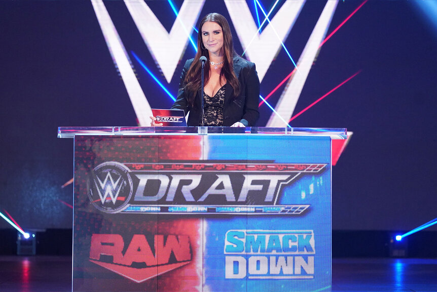 Stephanie McMahon at the 2020 RAW/SmackDown draft
