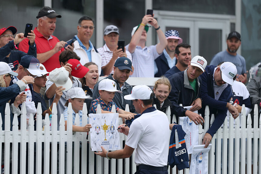 Keegan Bradley Signing Autographs at Ryder Cup 2025